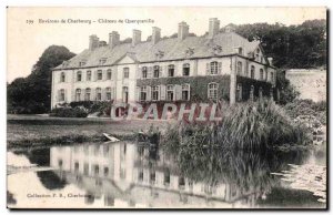 Old Postcard surroundings Querqueville castle Cherbourg