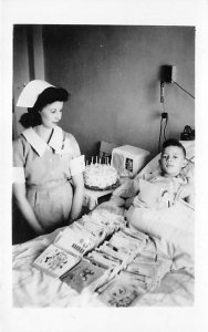 Child with Books in Hospital Bed Occupation, Nurse Unused 