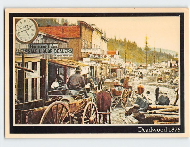 Postcard Deadwood 1876, Deadwood, South Dakota