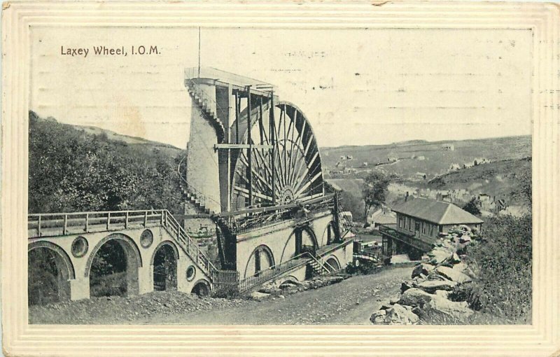 laxey wheel isle of man uk 1913
