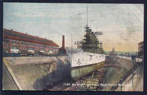 Dry Dock Puget Sound Naval Station Washington used c1909