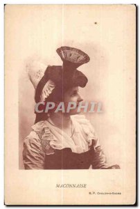 Old Postcard Maconnaise B F Chalon sur Saone Folklore Costume