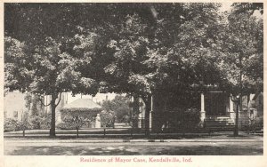 Vintage Postcard 1917 Residence Of Mayor Case Kendallville Indiana IN