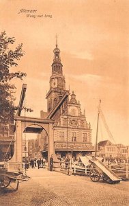 Waag met brug Alkmaar Holland Unused 