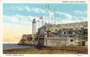 Morro Castle Lighthouse Havana Cuba 1930s postcard