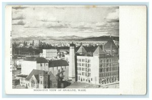 1905 Birds Eye View of Spokane, Washington WA Unposted Antique Postcard