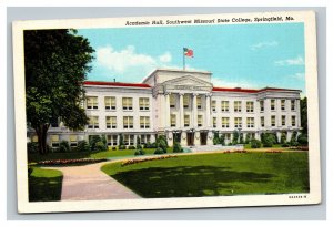 Vintage 1930's Postcard Southwest Missouri State College Springfield Missouri