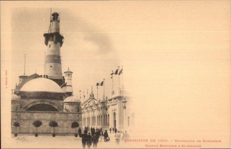 1900 Exposition Paris Navigation de Commerce - Lighthouse? Postcard