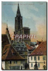 Postcard Old Strasbourg View to the Cathedral