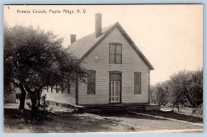 1910's FRIENDS CHURCH POPLAR RIDGE NEW YORK NY HENRY MORGAN ANTIQUE POSTCARD