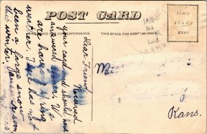 Postcard I.O.O.F. Hall in Utica, Kansas~131682