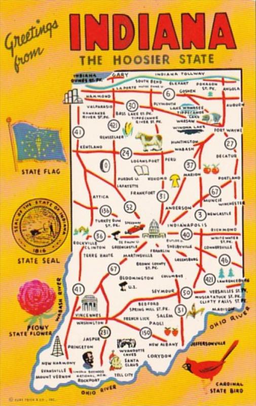 Map Of Indiana