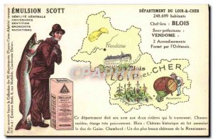 Old Postcard Emulsion Scott Poisson Department Loir et Cher Blois