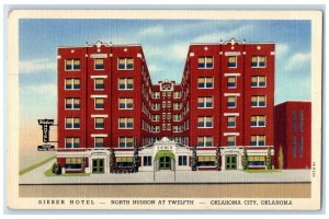 c1910s Sieber Hotel North Hudson And Twelfth Oklahoma City OK Unposted Postcard