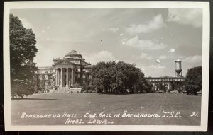 Vintage Postcard 1938 Beardshear Hall, Iowa State University, Ames, Iowa (RPPC)