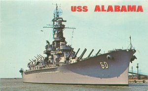 USS Alabama Battleship in Mobile Bay Chrome Unused