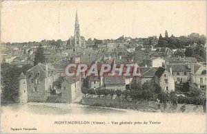 Postcard Old Montmorillon (Vienna) Vue Generale taken Terrier