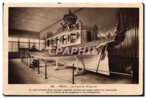 Old Postcard Brest canoe I Emperor of the deckhouse overcomes imperiable a cr...