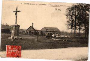 CPA AK CHATEAUNEUF en THYMERAIS-L'Usine a Gaz et le Calvaire (184604)