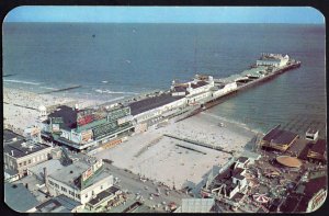 New Jersey ATLANTIC CITY Aerial View of World Famous Steel Pier 1950s-1970s