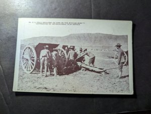 Mint USA Military Mexican Revolution PPC Postcard Field Artillery in Camp