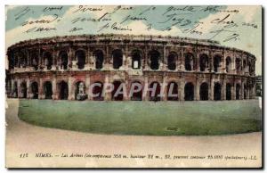 Old Postcard Nimes Les Arenes