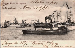 Argentina Buenos Aires La Quadra Brasillera Entrando a la Darsena Postcard C164
