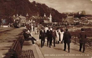 UK Derby Castle & Electric Car Station Douglas I. O. M. RPPC 07.01