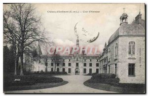 Old Postcard Chateau d'Esclimont E and L Main Courtyard