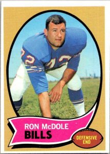 1970 Topps Football Card Ron McDole Buffalo Bills sk21498