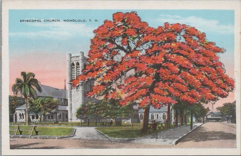 Postcard Episcopal Church Honolulu Hawaii HI