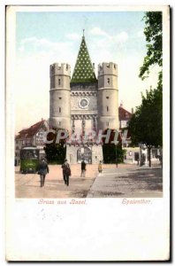 Switzerland Old Postcard Gruss aus Basel Spalenthor