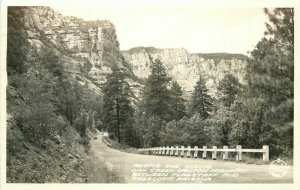 Prescott Arizona Scenic Hwy Oak Creek Canyon 1940s RPPC Photo Postcard 20-9364