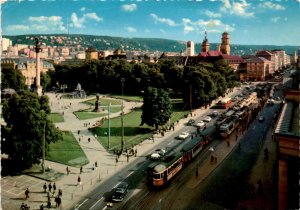 Stuttgart, Germany, April 1968, Killesberg Park, cafe in Esslingen Postcard