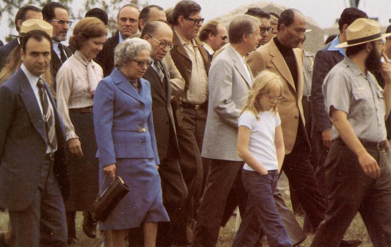 President Jimmy Carter, Wife & Daughter; Israeli Leader Menachem Begin & Pres...