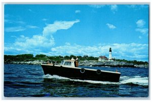 c1960 Harbor Dispatch Boat Thor II Portland Maine ME Vintage Unposted Postcard