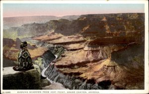 Grand Canyon Arizona Hopi Point Sunset View c1900-20s Vintage Postcard