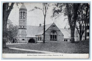 1910 Rollins Chapel Dartmouth College Hanover New Hampshire NH Vintage Postcard 