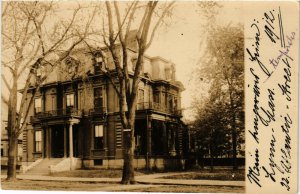 PC CPA US, MA, LYNN, ATLANTIC STREET 1912, VINTAGE REAL PHOTO POSTCARD (b6853)