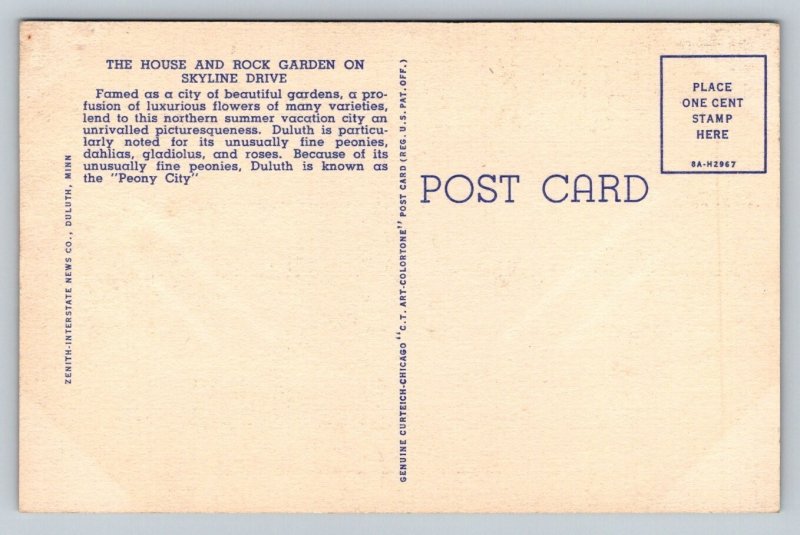 Duluth  Minnesota   Postcard