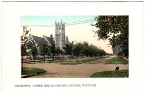 Broadway Avenue and Methodist Church, Winnipeg, Manitoba