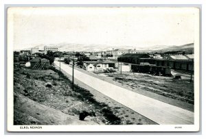 Street View Trains Elko NV  Nevada UNP Curteich Photo Finish WB Postcard V4