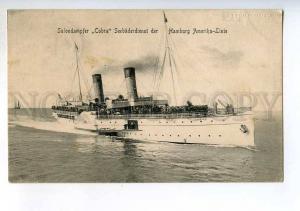 247933 HAMBURG AMERIKA LINIE from steamship COBRA 1908 y RPPC