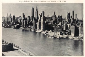 Mid Town Skyline From East River, New York