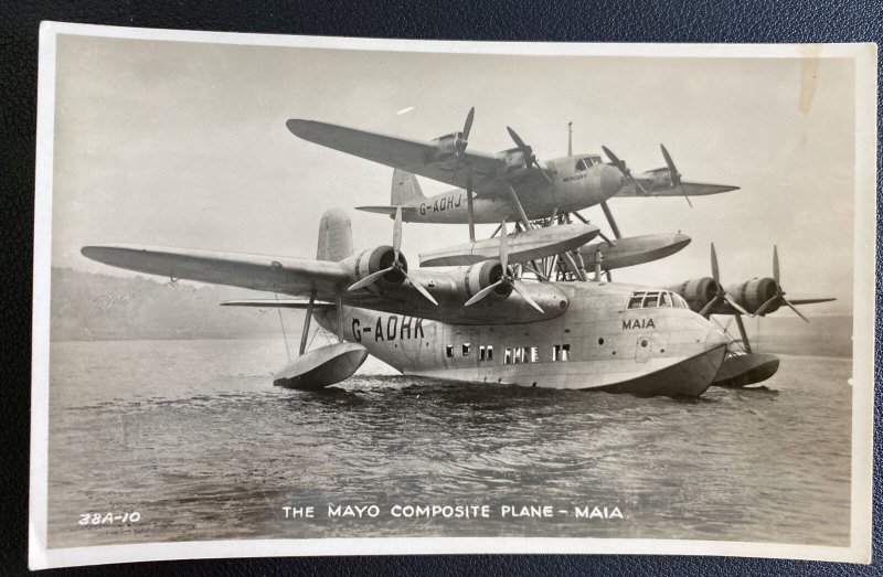 Mint England  Real Picture Postcard The Mayo Composite Plane MAIA