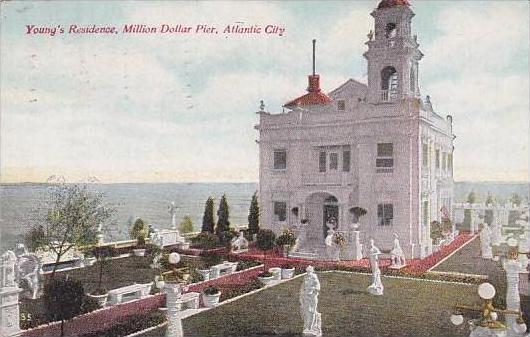 New Jersey Atlantic City Youngs Residence Million Dollar Pier 1911