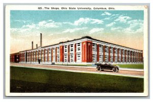 Vintage 1920's Postcard The Shops Ohio State University Columbus Ohio