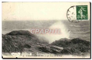 Old Postcard St Gilles Croix De Vie The jet water side of Zion