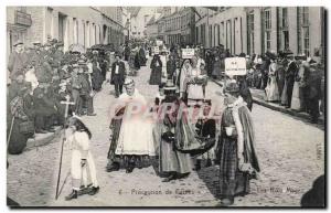 Belgie Belgium Procession furnes Old Postcard The Magi TOP