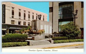 EVANSTON, IL Illinois ~ Historic Landmark FOUNTAIN SQUARE c1960s Postcard